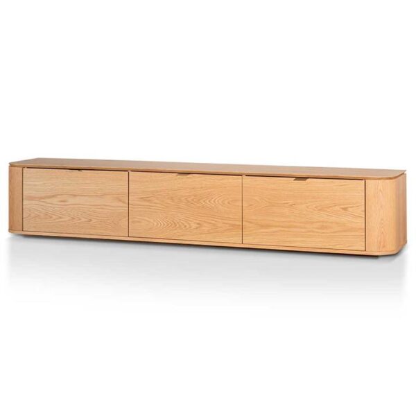 Curve 2.4 TV Entertainment Unit - Natural Oak by Interior Secrets - AfterPay Available