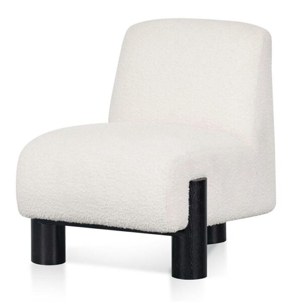 Deandre Lounge Chair - Ivory White Boucle by Interior Secrets - AfterPay Available