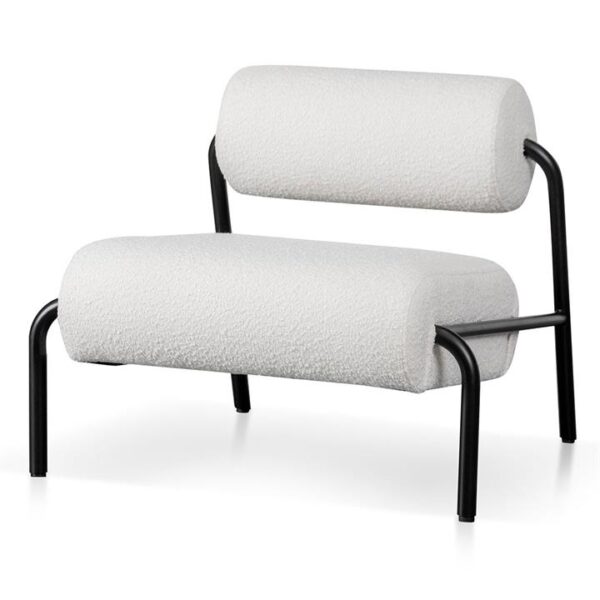 Delacruz Lounge Chair - Ivory White Boucle by Interior Secrets - AfterPay Available