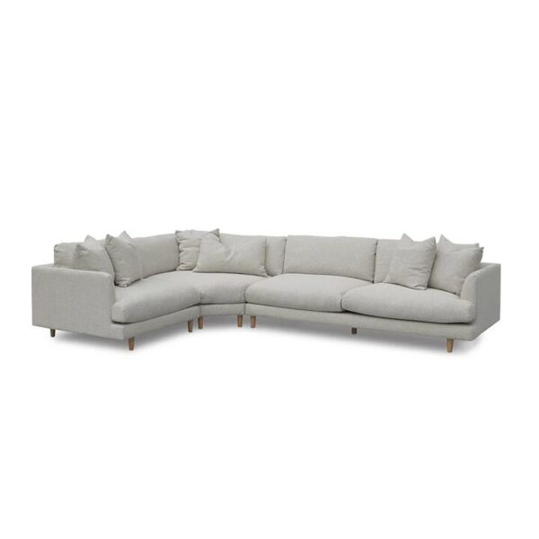 Della Left Return Modular Sofa - Sterling Sand - Last One by Interior Secrets - AfterPay Available
