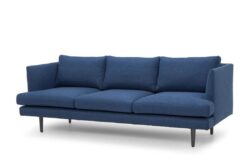 Denmark 3 Seater Fabric Sofa - Navy by Interior Secrets - AfterPay Available