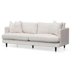 Dennis 3 Seater Fabric Sofa - Silver Rust by Interior Secrets - AfterPay Available