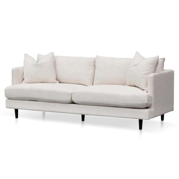 Dennis 3 Seater Fabric Sofa - Silver Rust by Interior Secrets - AfterPay Available