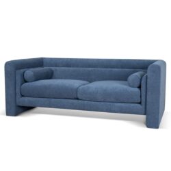 Dilipa 2 Seater Fabric Sofa - Navy Blue by Interior Secrets - AfterPay Available