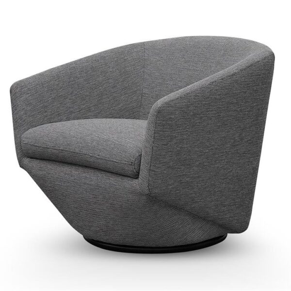 Donna Swivel Lounge Chair - Graphite Grey by Interior Secrets - AfterPay Available
