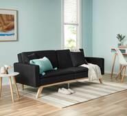 Drift 3 Seater Futon Grey