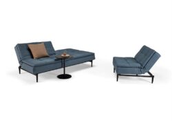Dublexo chair with dark styletto leg - innovation living