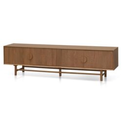 Ducan 2.1m TV Entertainment Unit - Natural Wood by Interior Secrets - AfterPay Available