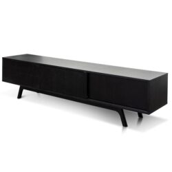 Ella 2.1m Wooden TV Unit - Full Black by Interior Secrets - AfterPay Available