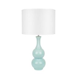 Estelle Classic Poittery Wheel Ceramic Table Lamp Light Green