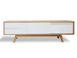 Ex Display - Hendrix 1.8m Scandinavian TV Entertainment Unit - Lowline - Natural by Interior Secrets - AfterPay Available
