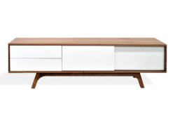 Ex Display - Hendrix Scandinavian 1.8m TV Entertainment Unit - Lowline - Walnut by Interior Secrets - AfterPay Available