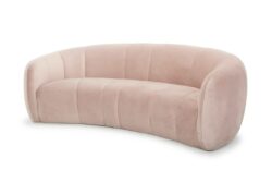 Ex Display - Marisol 3 Seater Fabric Sofa - Blush by Interior Secrets - AfterPay Available