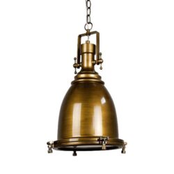Gelo Classic Vintage Industrial Pendant Light Lamp Chain Cord - Antique Brass