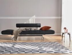 Ghia single sofa bed with chrome leg - innovation living