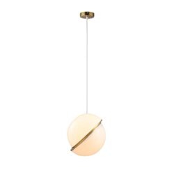 Gigi Modern Futuristic Cylindrical Pendant Lamp Light Small White