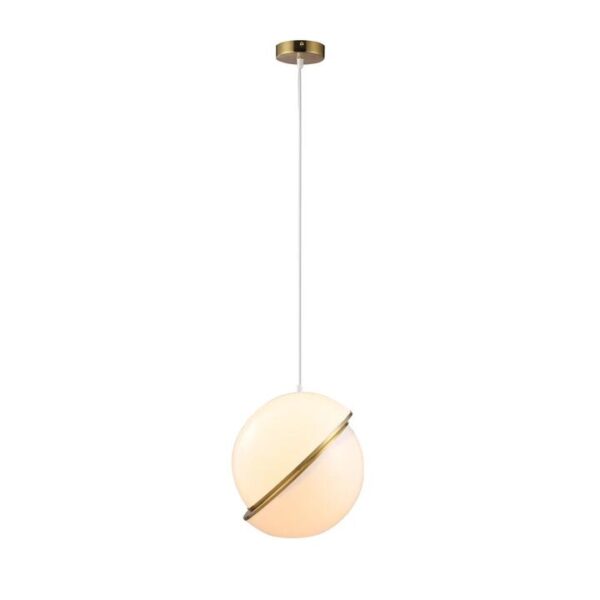 Gigi Modern Futuristic Cylindrical Pendant Lamp Light Small White