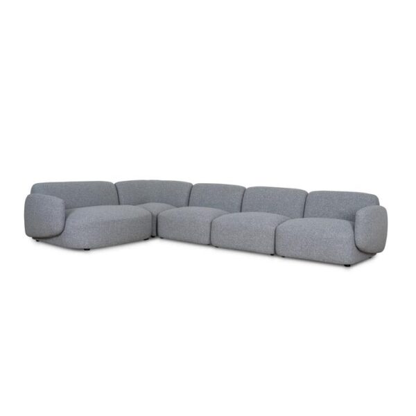 Gosling Left Chaise Modular Sofa - Glacier Grey by Interior Secrets - AfterPay Available