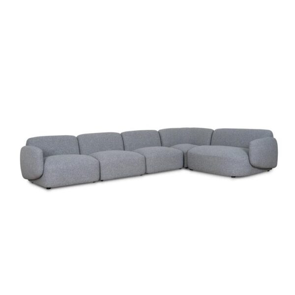 Gosling Right Chaise Modular Sofa - Glacier Grey by Interior Secrets - AfterPay Available