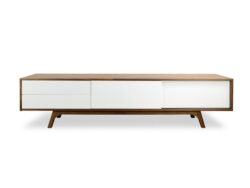 Hendrix 2.1m Wooden TV Entertainment Unit - Walnut - Last One by Interior Secrets - AfterPay Available