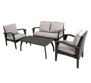 Honolulu 4 Seater Outdoor Lounge Set Grey
