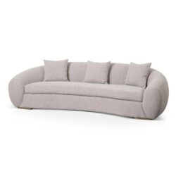 Howard 3 Seater Sofa - Ash Grey Boucle by Interior Secrets - AfterPay Available