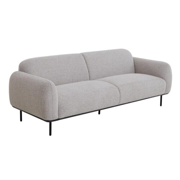Igor 3 Seater Fabric Sofa - Speckled Grey by Interior Secrets - AfterPay Available
