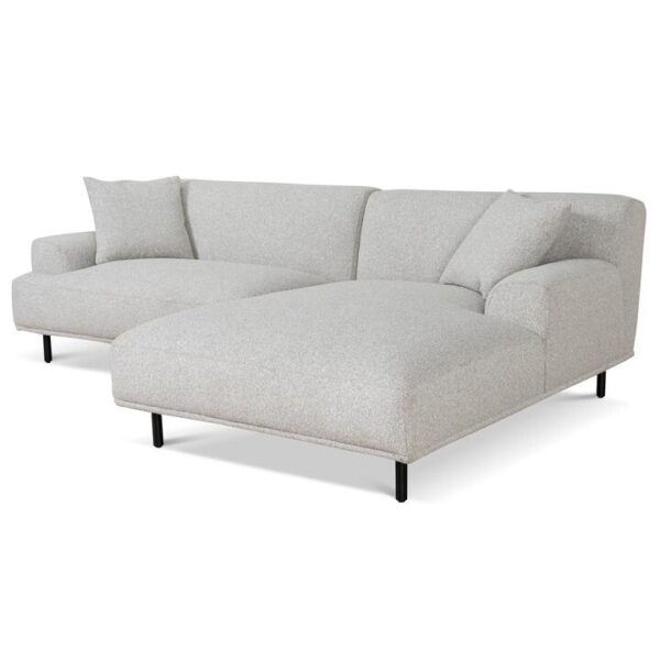 Jasleen Right Chaise Sofa - Clay Grey by Interior Secrets - AfterPay Available