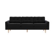 Jazz 3 Seater Sofa Black