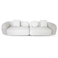 Justus 4 Seater Sofa - Oatmeal Beige by Interior Secrets - AfterPay Available