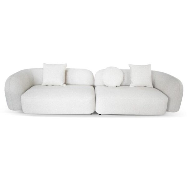 Justus 4 Seater Sofa - Oatmeal Beige by Interior Secrets - AfterPay Available
