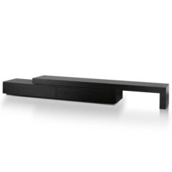 Katherine Extendable TV Entertainment Unit - Black Oak by Interior Secrets - AfterPay Available