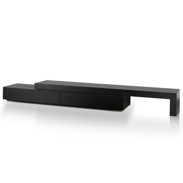 Katherine Extendable TV Entertainment Unit - Black Oak by Interior Secrets - AfterPay Available