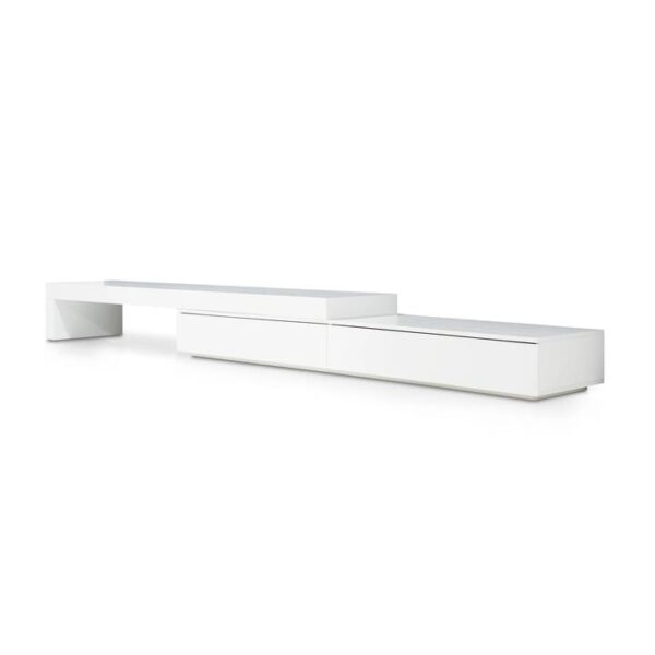 Katherine Extendable TV Entertainment Unit - White Oak by Interior Secrets - AfterPay Available