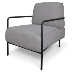 Ken Fabric Lounge Chair - Light Grey by Interior Secrets - AfterPay Available