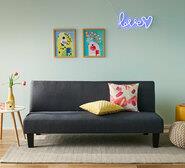 Kip 3 Seater Futon Blue