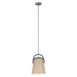 LEGNA Pendant Lamp Light Interior ES Natural Oak Ellipse OD225mm