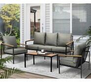 Lena 5 Seater Outdoor Lounge Set Grey
