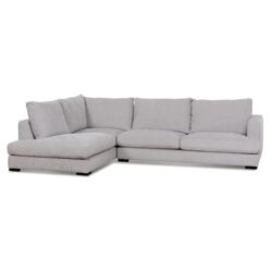 Lucinda 4 Seater Fabric Left Chaise Sofa - Oyster Beige by Interior Secrets - AfterPay Available