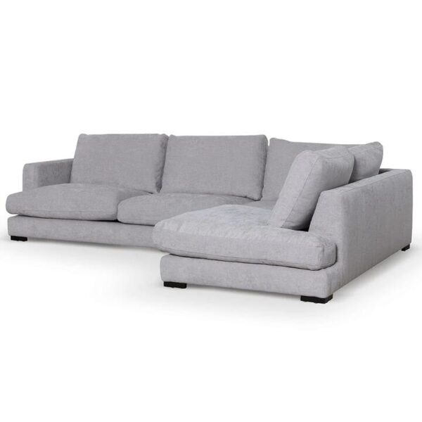 Lucinda 4 Seater Fabric Right Chaise Sofa - Oyster Beige by Interior Secrets - AfterPay Available