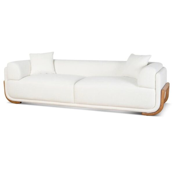 Luxe 3 Seater Sofa - White by Interior Secrets - AfterPay Available