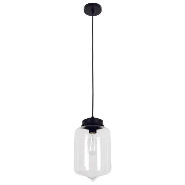 MASON Pendant Lamp Light Interior ES Clear Glass Tipped Oblong OD180mm