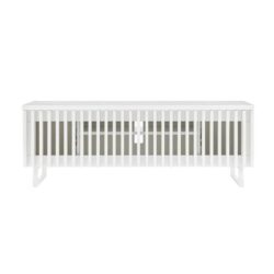 Manila Lowline Entertainment Unit TV Stand Storage Cabinet 120cm - White - White