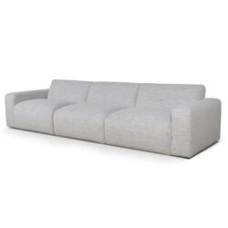 Manuela 4 Seater Fabric Sofa - Fog Grey by Interior Secrets - AfterPay Available