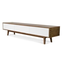 Marc 2.1m Wooden Scandinavian Lowline TV Entertainment Unit - Walnut by Interior Secrets - AfterPay Available