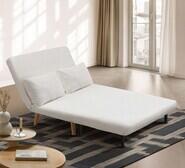Montey Sherpa 2 Seater Sofa Bed White