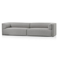 Mullen 4 Seater Fabric Sofa - Grey by Interior Secrets - AfterPay Available