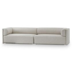 Mullen 4 Seater Fabric Sofa - Sterling Sand by Interior Secrets - AfterPay Available