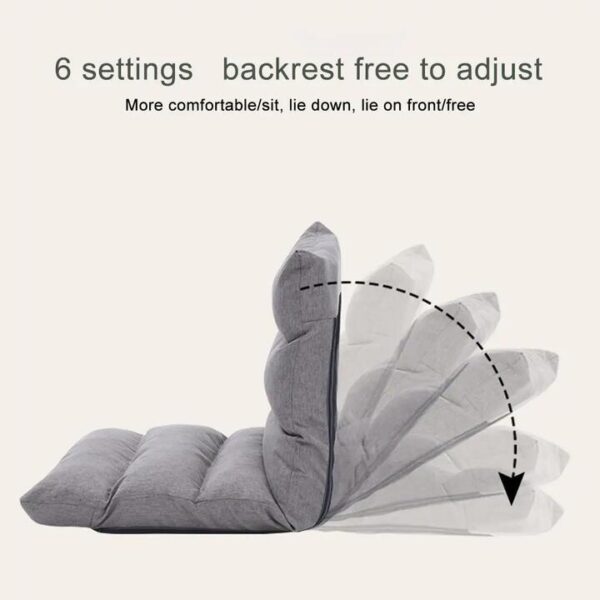NNEOBA Adjustable Floor Gaming Sofa Chair - Padded Lounger with Back Support