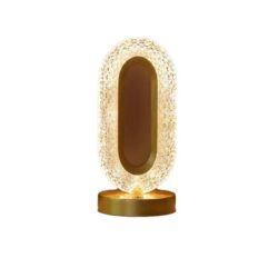 NNETM Modern Crystal Table Lamp with Color-Changing LED Lights